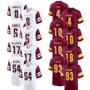 Maillots de football américain pour hommes de haute qualité 2025 Washington, vêtements de sport, logo brodé cousu, maillots personnalisables avec logo - Product Image 1