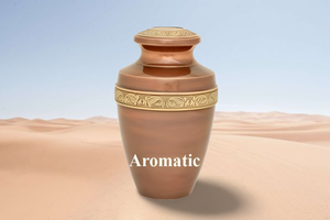 Urna de Metal Grabada para Cenizas Humanas Adultas, Urna de Cremación de Latón, Diseño de Primera Calidad, Ataúd para Almacenamiento Conmemorativo Funerario - Product Image 3