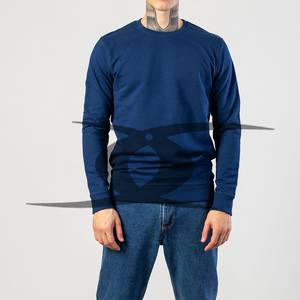 Jersey liso de cuello redondo personalizado completo de primavera, sudadera térmica, jersey de cuello redondo, sudaderas en blanco, logotipo personalizado - Product Image 5