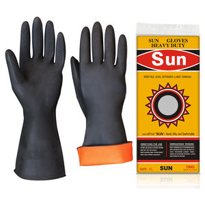 Produits de nettoyage ménagers Gants robustes en latex 110g Gants industriels en caoutchouc résistants aux produits chimiques - Product Image 2