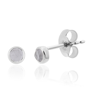 Luxury fine jewelry <b>earrings</b> 925 sterling <b>silver</b> white topaz gemstone <b>stud</b> <b>earring</b> jewelry fashion <b>earrings</b> manufacturer - Product Image 6