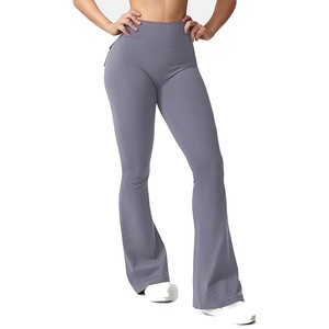 <b>Women</b> tight sports wear fashionable yoga flared pant 100% polyester custom made yoga custom workout legging 2026 - Product Image 2