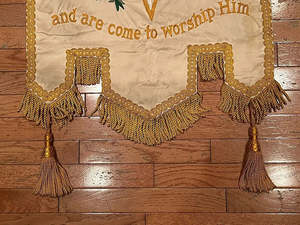 Broderie en tissu à coudre de l'Ordre de l'Étoile de l'Orient, maçonnique, franc-maçonnerie, de haute qualité, bannières maçonniques personnalisées - Product Image 2