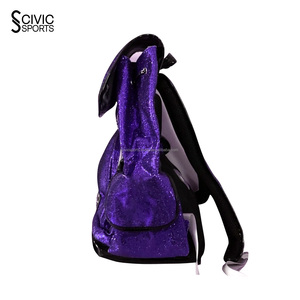 Sac à dos de sport pour pom-pom girl, prix d'usine en gros, dernier design, personnalisable, décontracté, sublimé, pailleté - Product Image 2