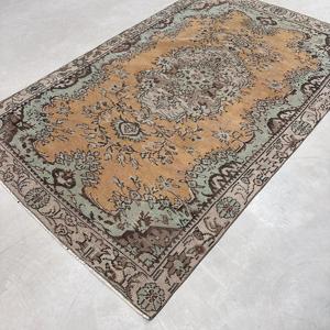 5.3x8.5 ft Turkish Rug, <b>Brown</b> Oriental Vintage Rug <b>Wool</b> - Product Image 2