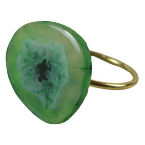 Anneau de serviette en agate de conception vintage fait à la main, accessoires de table personnalisables pour la décoration de table à manger à domicile, à l'hôtel ou pour les fêtes - Product Image 2