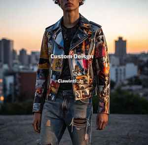 Fabricant de vestes en cuir personnalisées modernes Streetwear Styles Street Fashion Leatherwear OEM | Vestes personnalisables pour les marques - Product Image 6