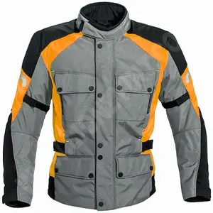 Prezzo all'ingrosso Cordura 600 D tessuto impermeabile giacca da moto da corsa moto moda personalizzata Auto Riding