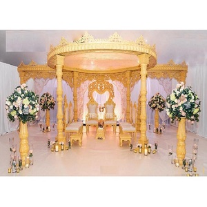 Mandap de Fibra de Vidrio con Aspecto de Madera Exclusivo Avni, Mandap de Fibra para Bodas en Interiores a Precio Accesible, Último Inventario de Mandaps de Fibra con Aspecto de Madera, Escocia - Product Image 1