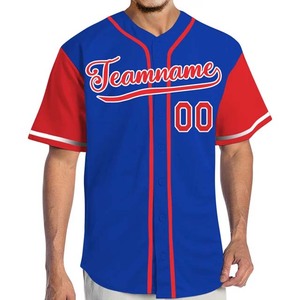 Baseball Jersey for Men Button Team Uniform Breathable Lightweight Athletic Tournament Sports 100% Polyester Windproof - Product Image 3