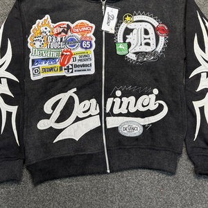 Sudadera con Capucha para Hombre, Estilo Lavado Ácido, 100% Algodón, Moda Urbana, Servicio OEM con MOQ Bajo - Product Image 4
