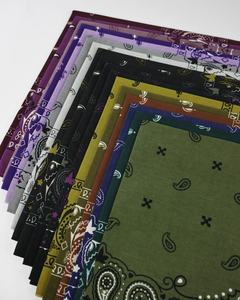 Bandana carré classique en coton à motif cachemire pour homme et femme, foulard pour cheveux et cou, style urbain tendance - Product Image 3