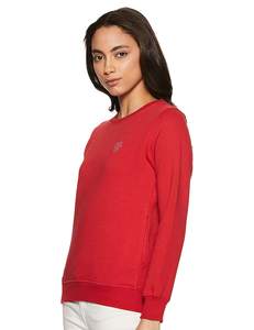 Ensemble sweat-shirt en coton avec broderie personnalisée pour l'hiver teinture sur le devant logo pour femmes - Product Image 2