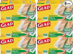 ถุงซิปล็อคแบบตั้งได้สำหรับเก็บอาหาร-ไนลอนเกรดอาหาร ปั๊มร้อน-สำหรับใส่แซนวิช-100 ชิ้น แพ็ค 6 ชิ้น - Product Image 2