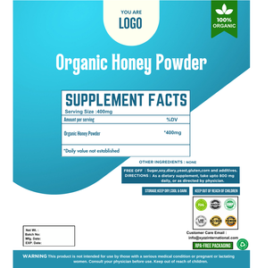 Directo de proveedores indios, miel orgánica en polvo, suministro de fábrica al por mayor, miel orgánica pura liofilizada EN POLVO DE LA India - Product Image 2