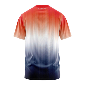 Camisetas estampadas transpirables de secado rápido para deporte poliéster Spandex camiseta de gran tamaño frente pecho Logo ropa mayorista en línea - Product Image 1