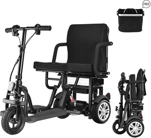 High Quality 3-Wheel <b>Folding</b> Electric <b>Mobility</b> <b>Scooter</b> 38kg Weight Capacity Customizable OEM & ODM Supported WIS-GINGs Standard - Product Image 1