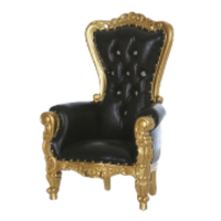 Chaises de trône pour enfants de style japonais antique couleur or et noir Mini chaises de trône super confortables pour les meubles de salon à la maison