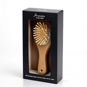 Set Regalo Personalizzato di Spazzole per Capelli in Legno di Bali, Gadget Unico - Product Image 2