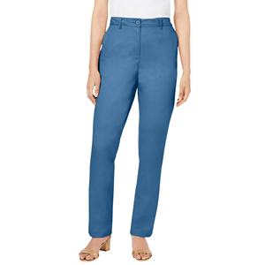 Pantalon chino respirant de couleur unie décontracté pour femmes élégantes Spandex de qualité supérieure/coton personnalisable à la mode Bangladesh - Product Image 5