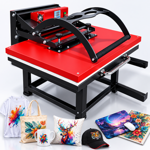 Industrial 80x100cm Manual Heat Press Machine Large Format High Pressure Heat Transfer Press for Textile &amp; T-Shirt Printing