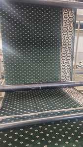 Alfombra de Oración para Mezquita, Moderna, Floral, de Pelo Alto, con Base Acolchada de Yute, Poliéster, Hecha en Gaziantep, Turquía, para Sala de Estar - Product Image 6