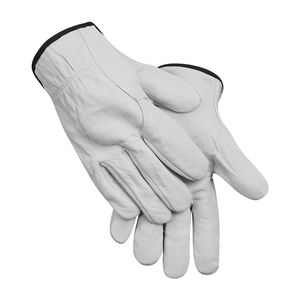 Guantes de Trabajo de Cuero de Piel de Cabra Blancos Baratos para Construcción Industrial, Mecánicos, Conductores, Soldadores - Product Image 2