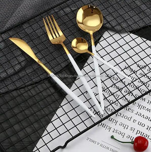 Ensemble de couverts noirs chics de haute qualité pour la fête d'hôtel de restaurant de mariage - Product Image 5