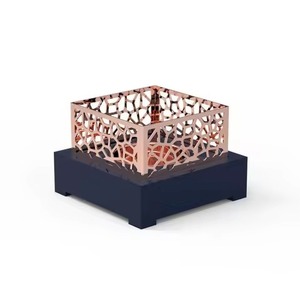 Quemador de incienso moderno de oro blanco, Mabkhara islámica, soporte decorativo cuadrado para incienso Oud, quemador de perfume árabe, decoración para el hogar. - Product Image 3