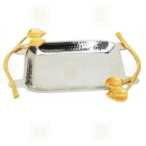 Style classique café thé ancien effet plateau en bois rectangulaire Restaurant hôtel fournitures nourriture bois plateaux de service - Product Image 4