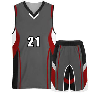 Uniforme de basket-ball unisexe Chemises et maillots Vêtements de sport respirants avec option de taille Plus Imprimé Ensembles de style d'été - Product Image 5