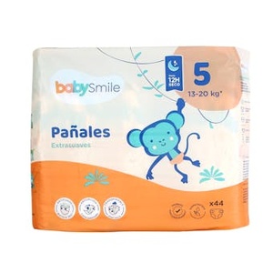 ผ้าอ้อมเด็กไซส์ 5 (13-20 กก.) เบบี้สไมล์ 44 ชิ้น - Product Image 1