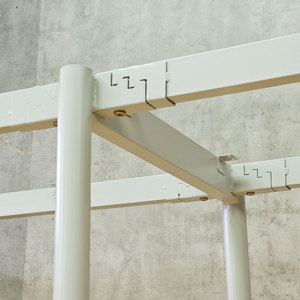 Pieds en acier minimalistes pour table de réunion hospitalière OMA II 240x120cm HCOM209, revêtement poudré - Product Image 6