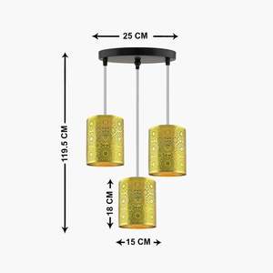 Lanternes de plafond de charme ajoutent une lueur chaude à votre décor Lanternes de plafond exquises parfaites pour créer un éclairage ambiant - Product Image 2