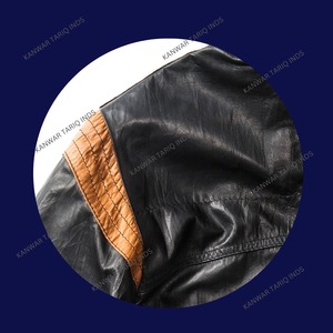 Personnalisé hommes 350 GSM poids lourd français éponge à capuche fermeture éclair pull hiver cuir luxe vestes grande taille hommes vestes - Product Image 4