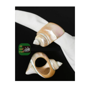 แหวนผ้าเช็ดปากเปลือกหอยธรรมชาติทำด้วยมือจากเวียดนามเป็นมิตรต่อสิ่งแวดล้อมโต๊ะอาหารค่ำของตกแต่งงานแต่งงาน - Product Image 2