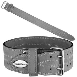 Cinturón de entrenamiento de cuero de vaca resistente con logotipo personalizable para hombre, seguridad en el gimnasio para levantamiento de pesas - Product Image 5