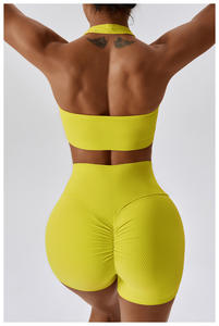 Conjunto de Yoga Reversible de 2 Piezas para Mujer, Tallas Grandes, Diseño Sólido, Ecológico, Transpirable, Técnica Lavada, Novedad 2024 OEM - Product Image 4