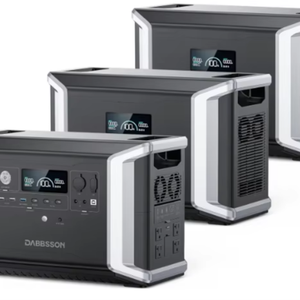 BEST BUY Dabbss0n Portable Power Station DBS2300Plus with Extended Battery DBS3000Bx2, 8330Wh 2200W Solar <b>Generator</b> with EV - Product Image 4