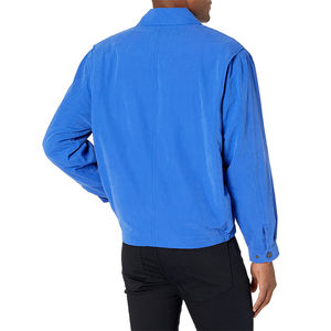 Chaqueta utilitaria estilo bombardero de abrigo informal para hombre personalizada con cuello vuelto para primavera - Product Image 3