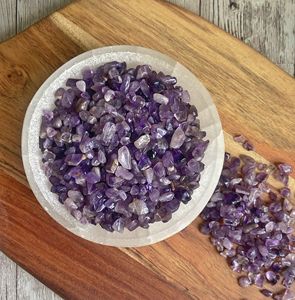 Chips de amatista de cristal hechos a mano de la mejor calidad, figurita pulida de estilo Feng Shui tallada, piedras preciosas, decoración del hogar de la India para la curación - Product Image 4