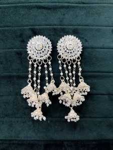 Bhahubali Jhumki Boucle D'oreille Bijoux Léger En Alliage De Zinc Boucle D'oreille Traditionnel Mariage Porter À La Mode Élégant - Product Image 3