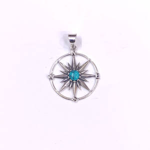 จี้เงินประดับพลอยทำมือดีไซน์รูปดาวเครื่องประดับอัญมณีคุณภาพดีเครื่องประดับของขวัญสุดหรูขายส่งสำหรับผู้หญิง - Product Image 3