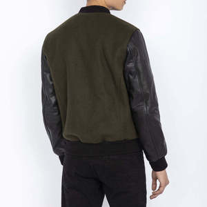 Veste universitaire pour homme Manches en laine Qualité supérieure Broderie personnalisée Veste de baseball universitaire pour homme - Product Image 6
