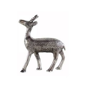Décor à la maison conception d'éléphant faite par l'aluminium avec la statue en métal polonaise argentée Showpiece Figurine décorative maison - Product Image 3