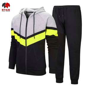 Survêtement personnalisé pour hommes, col à capuche, séchage rapide, anti-froissement, style décontracté, respirant, fabricant OEM et ODM - Product Image 3