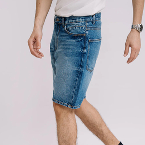 Produit tendance entièrement imprimé Short en jean polaire à bas prix pour homme Short en molleton de qualité supérieure OEM Service Design pour homme - Product Image 4