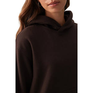 Vente en gros personnalisé marque femmes 2 pièces polaire formation survêtement pull à capuche pantalon ensemble 100% coton respirant séchage rapide - Product Image 3