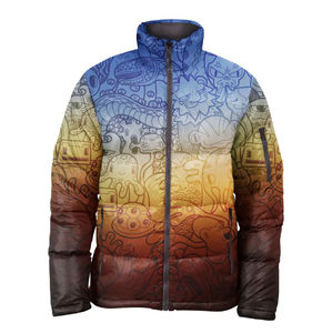 Vente en gros de doudounes personnalisées à sublimation unisexe taille plus fermeture à glissière conception personnalisée avec votre étiquette de logo de marque - Product Image 3