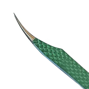 Pince à épiler d'extension de cils de couleur personnalisée de haute qualité pince à épiler d'extension de cils en acier inoxydable de marque privée - Product Image 2
